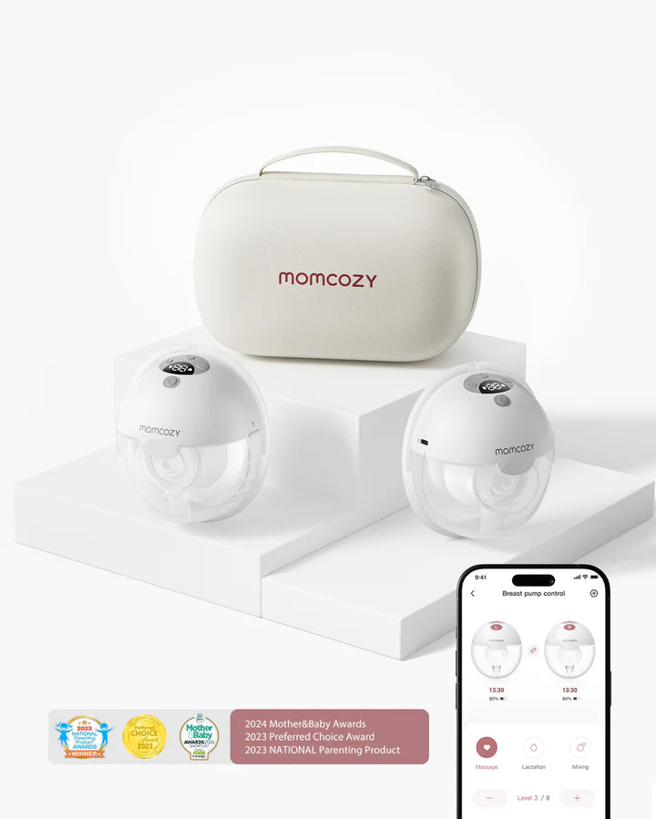 Momcozy M5 Smart – Pompë Gjiri Wearable me Kontroll përmes Aplikacionit (Double Pack)