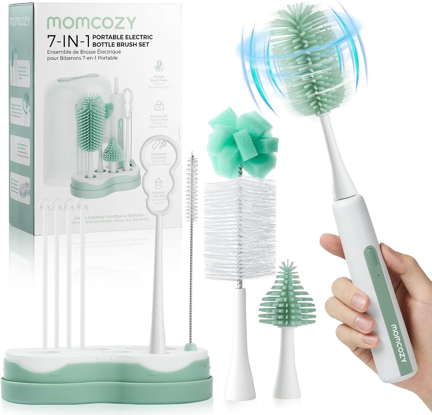 Momcozy LS003 – Set pastrimi shishesh për bebe 7 në 1