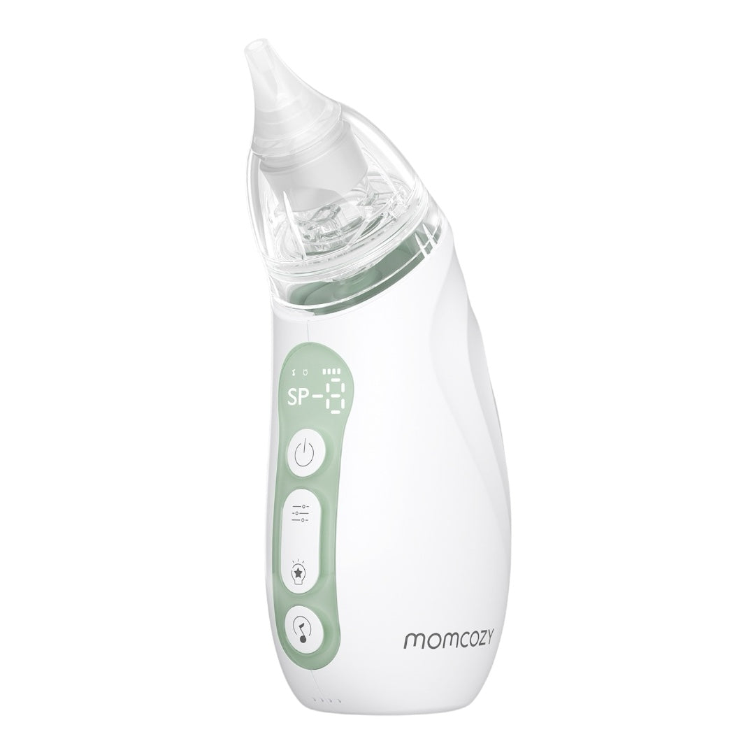 Momcozy BN02 – Aspirator Nasal Bebesh me Bateri të Gjatë dhe Thithje të Fortë
