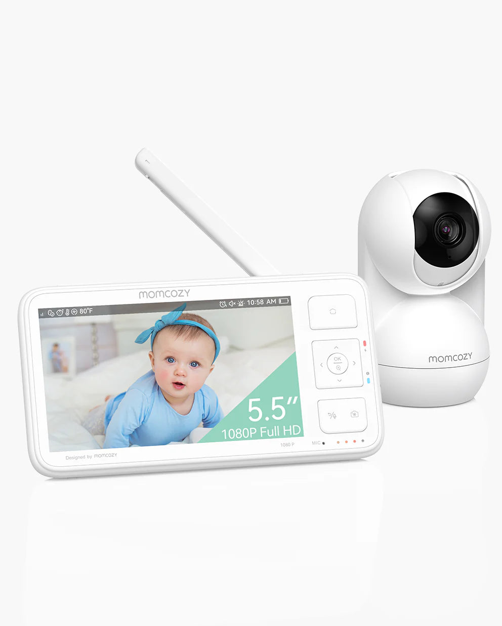 Momcozy BM03 – Kamerë monitorimi për Foshnjë, me ekran 5.5″ Full HD dhe bateri të fuqishme