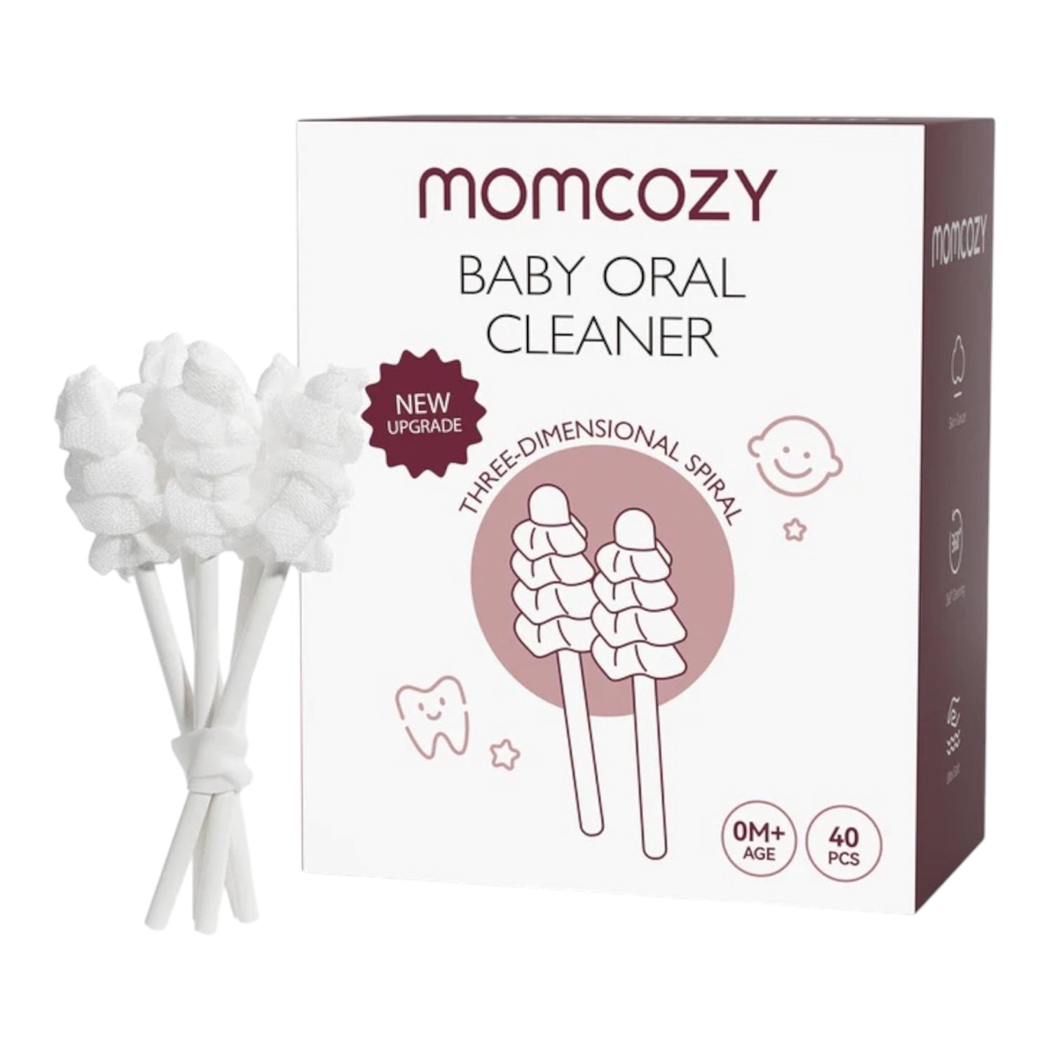 Shkopinj pastrimi njëpërdorimësh Momcozy – 40 copë/kuti